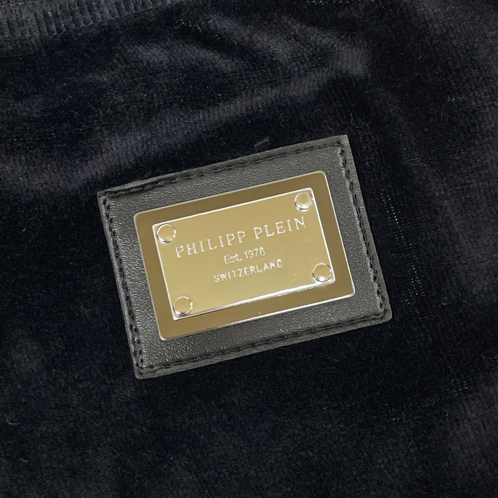 PHILIPP PLEIN Black Velour Swarovski Tracksuit Set-Up Suit Set-Up XS Ladies