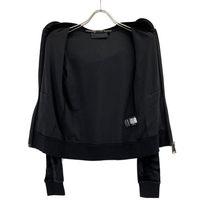 PHILIPP PLEIN Black Velour Swarovski Tracksuit Set-Up Suit Set-Up XS Ladies
