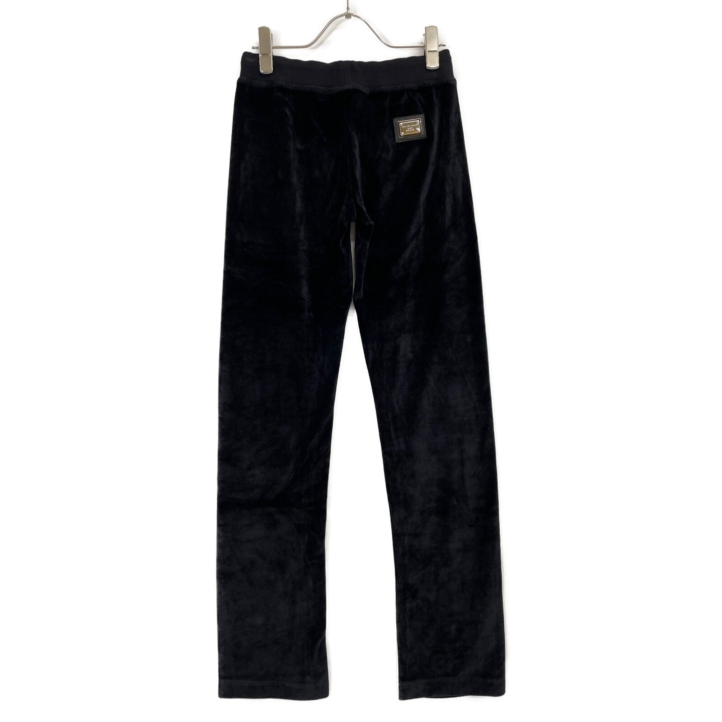 PHILIPP PLEIN Black Velour Swarovski Tracksuit Set-Up Suit Set-Up XS Ladies
