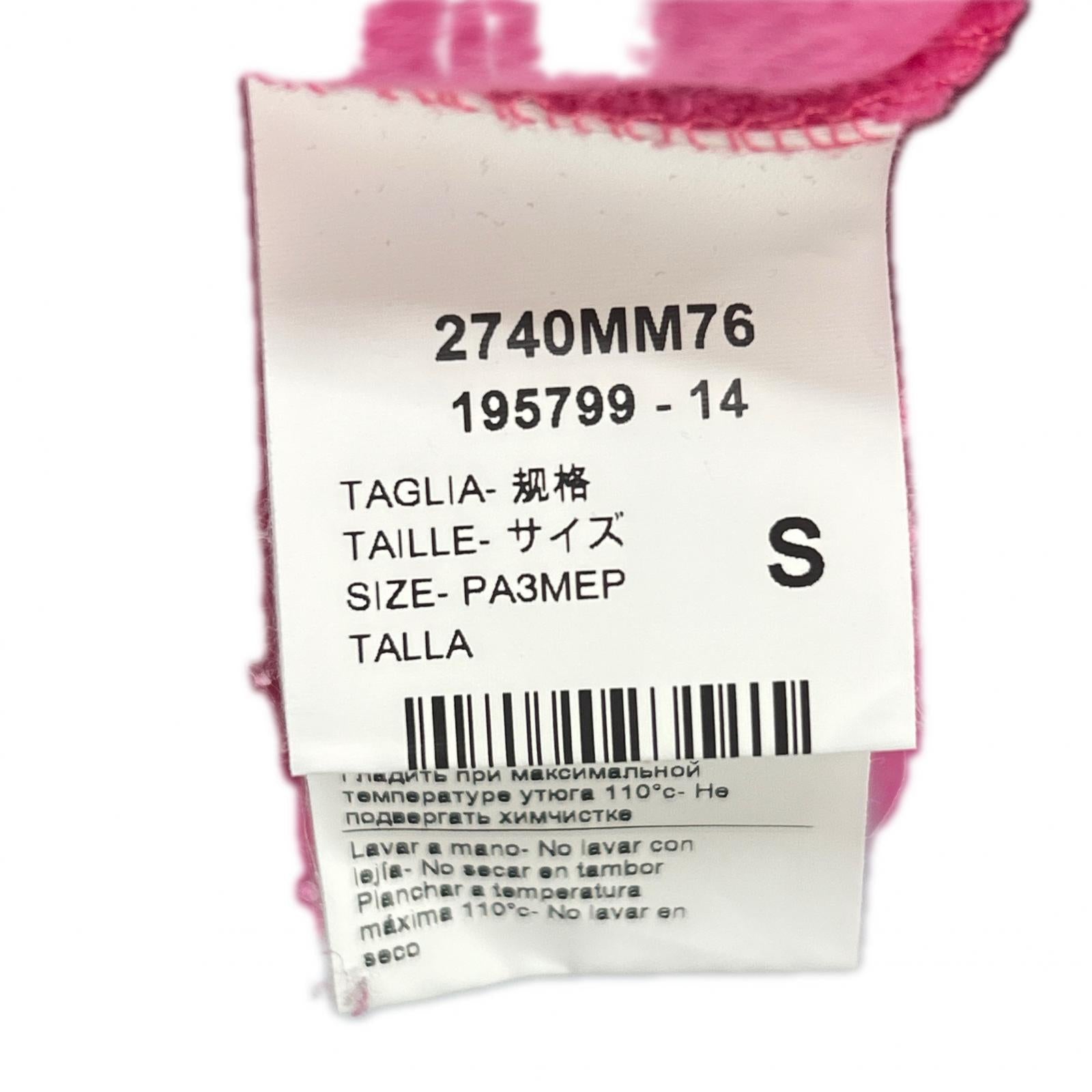 MSGM 2740MM76 Light Pink Long Sleeve Hooded Logo Parka Coat