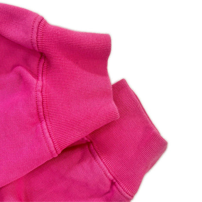MSGM 2740MM76 Light Pink Long Sleeve Hooded Logo Parka Coat