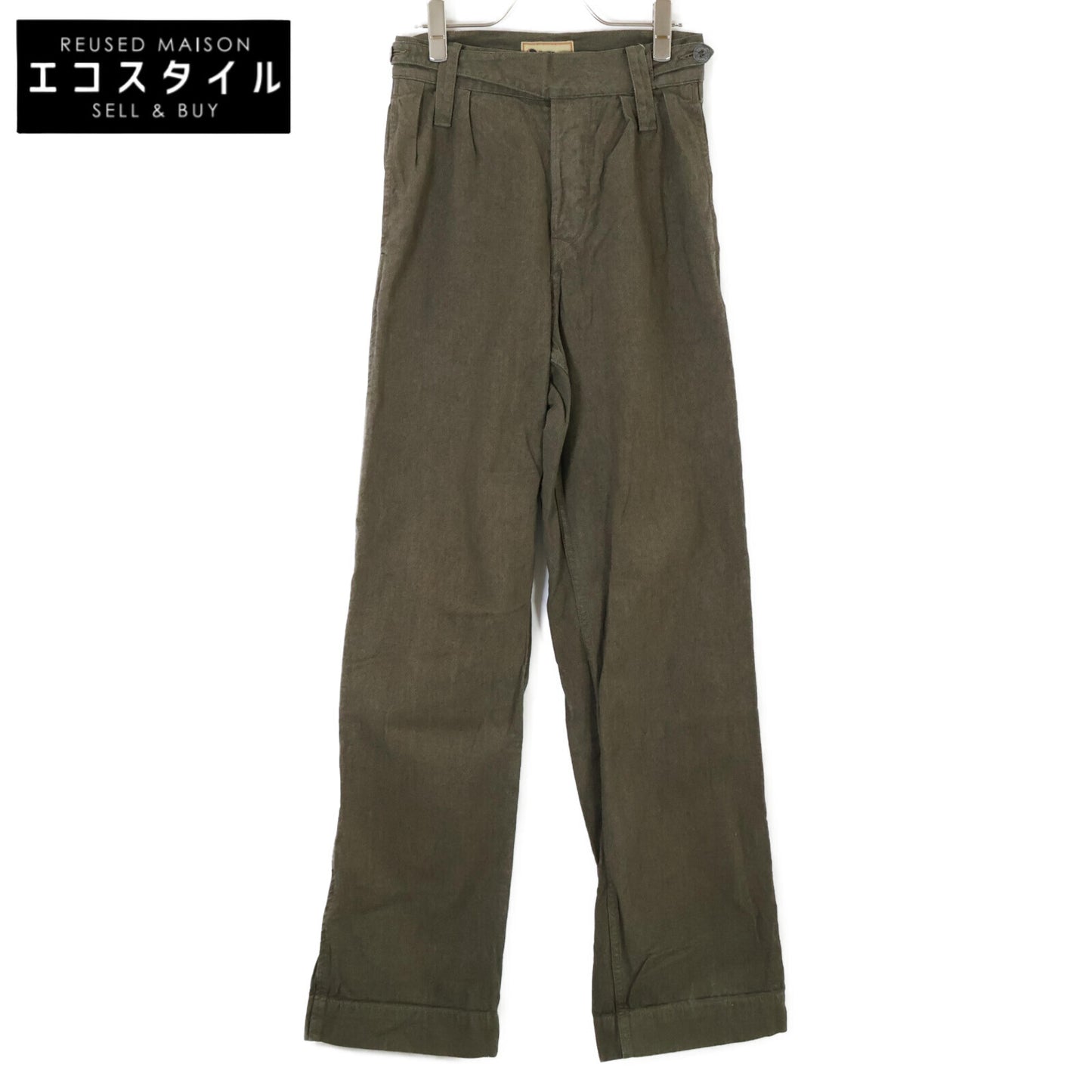 NIGEL CABOURN Nigel Cabourn 8046-13-50020 Live Ro Navvy Pants Cotton Broken Twill Gurkha Pants Bottoms 26 Men's