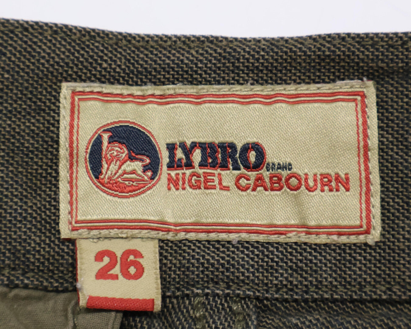 NIGEL CABOURN Nigel Cabourn 8046-13-50020 Live Ro Navvy Pants Cotton Broken Twill Gurkha Pants Bottoms 26 Men's