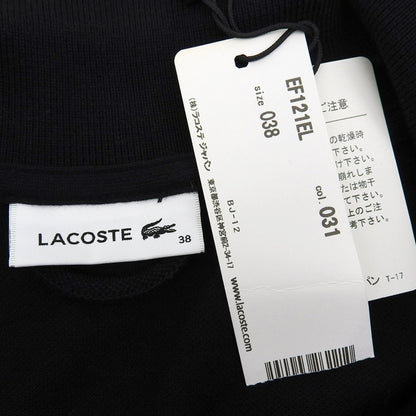 Lacoste ラコステ 美品 ロング ワンポイント ポロシャツワンピース レディース ブラック 38 EF121EL ワンピース