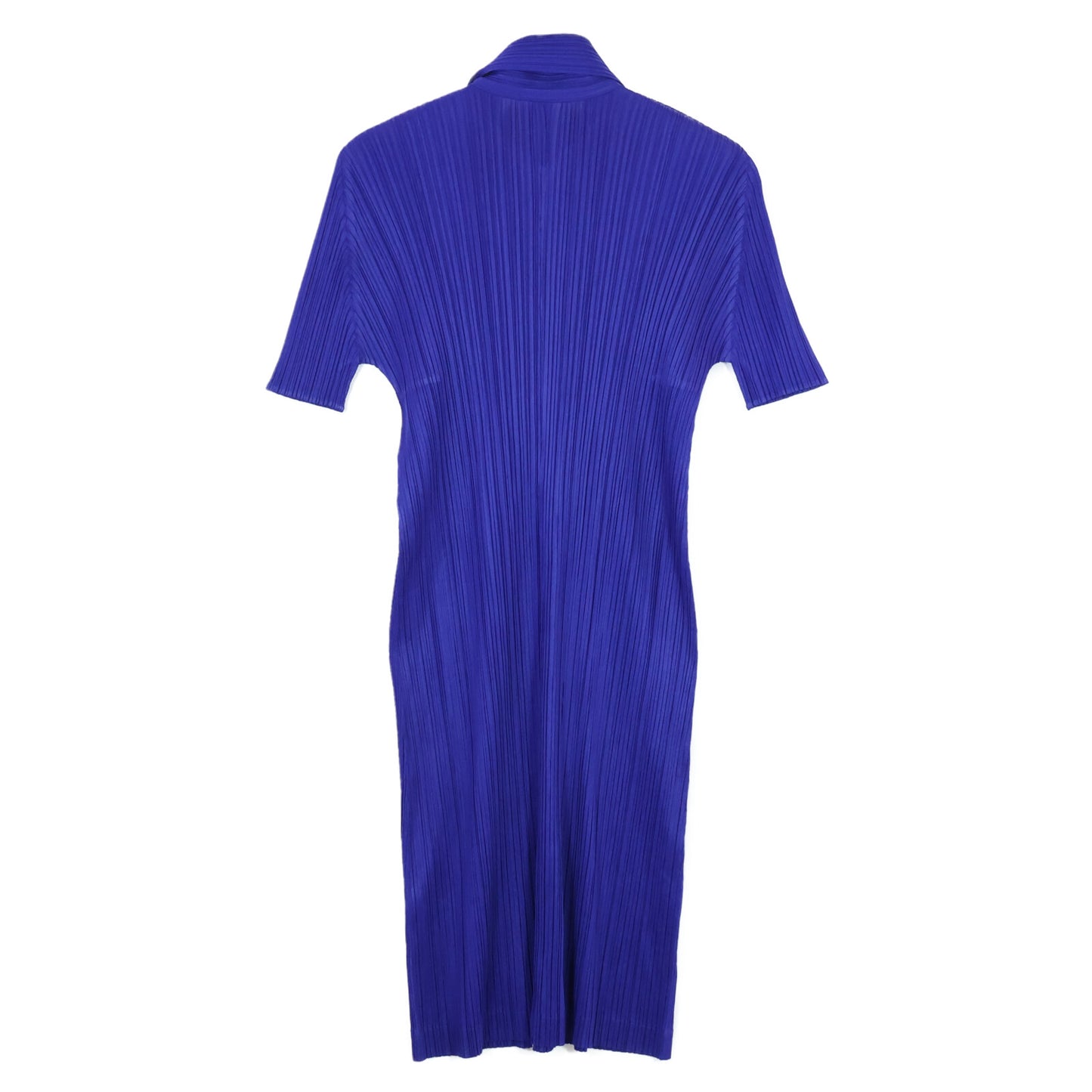 PLEATS PLEASE 三宅一生 PP81-JH186 18AW 蓝色 半拉链连衣裙 连衣裙