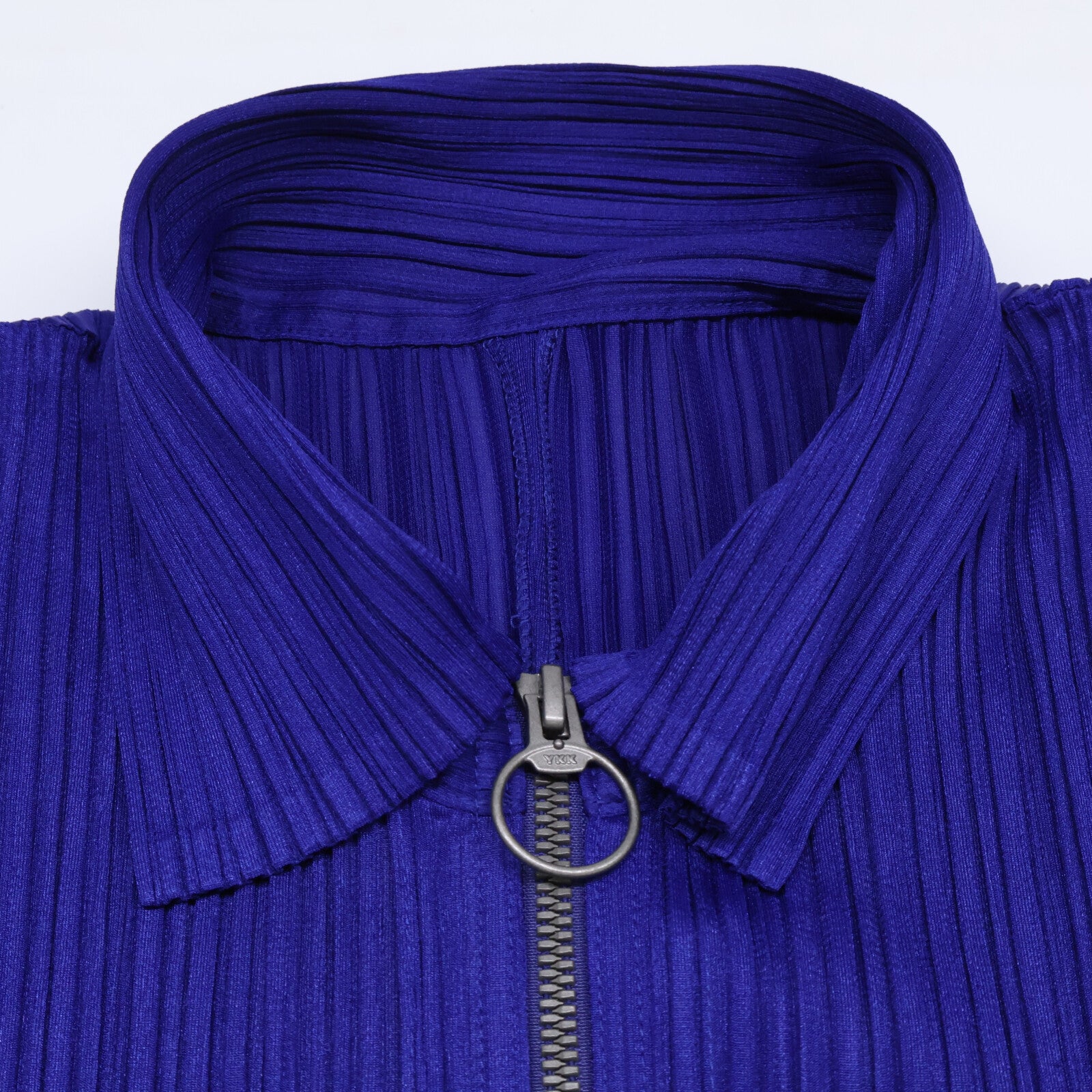 PLEATS PLEASE 三宅一生 PP81-JH186 18AW 蓝色 半拉链连衣裙 连衣裙