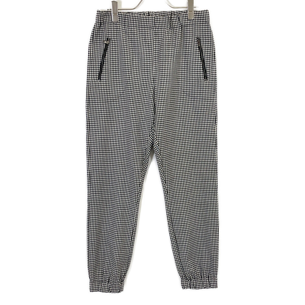 WOOLRICH ウールリッチ WWPAN1212 ﾌﾞﾗｯｸ ｷﾞﾝｶﾞﾑﾁｪｯｸ ﾊﾟﾝﾂ ボトムス XS