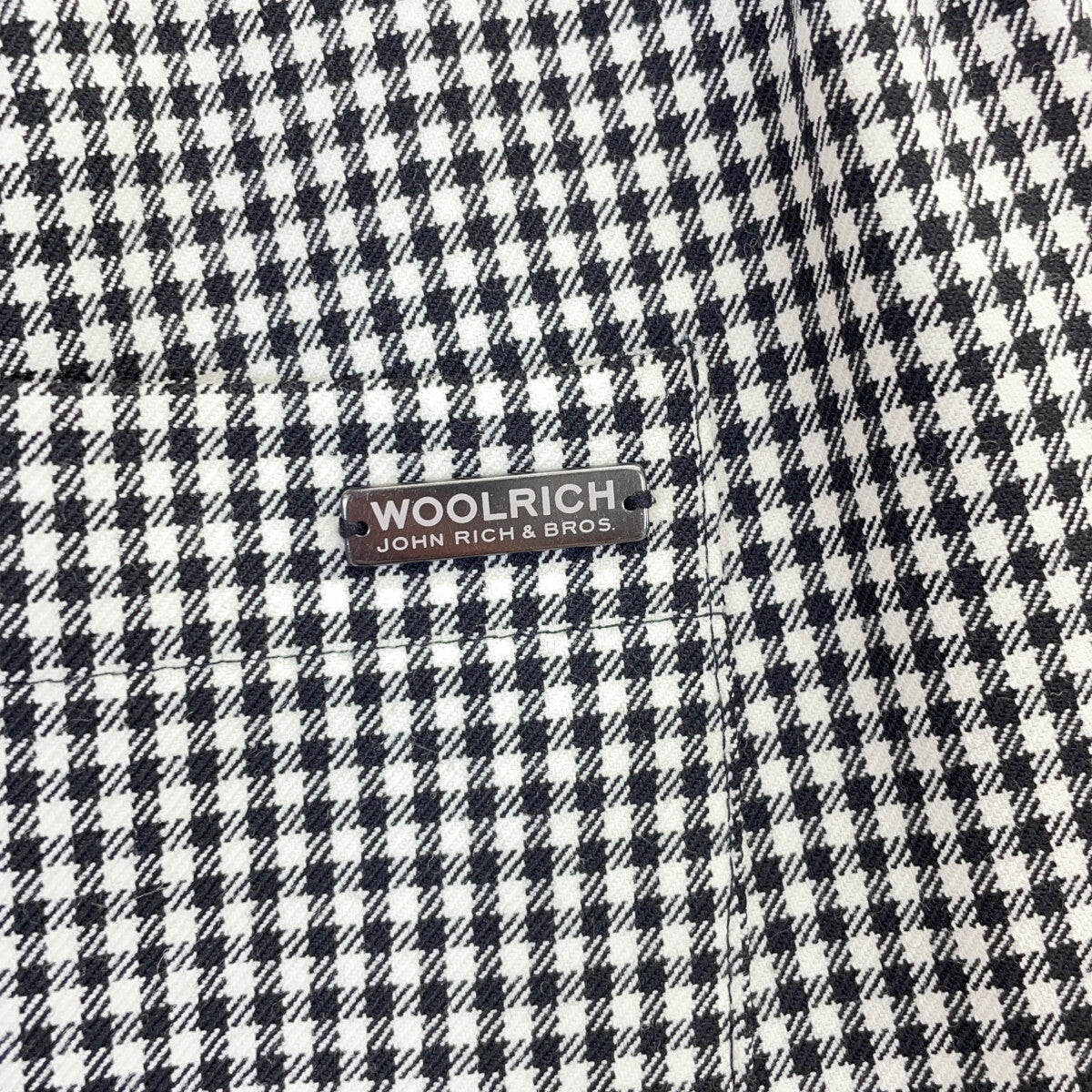 WOOLRICH ウールリッチ WWPAN1212 ﾌﾞﾗｯｸ ｷﾞﾝｶﾞﾑﾁｪｯｸ ﾊﾟﾝﾂ ボトムス XS