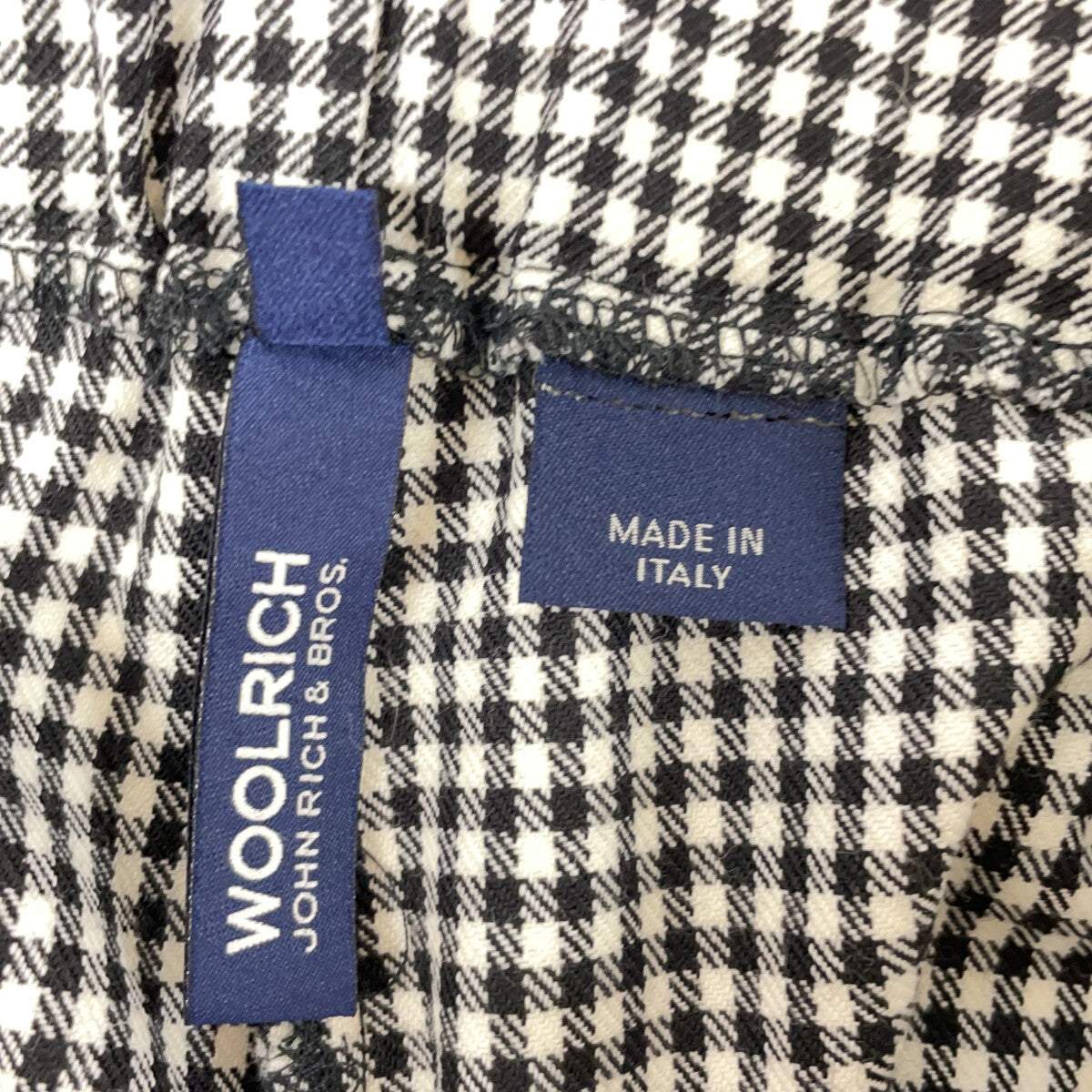WOOLRICH ウールリッチ WWPAN1212 ブラック ギンガムチェック パンツ ボトムス