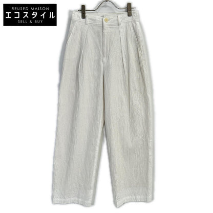 steven alan スティーブンアラン ホワイト RIPLE COTTON TUCK TROUSERS ボトムス