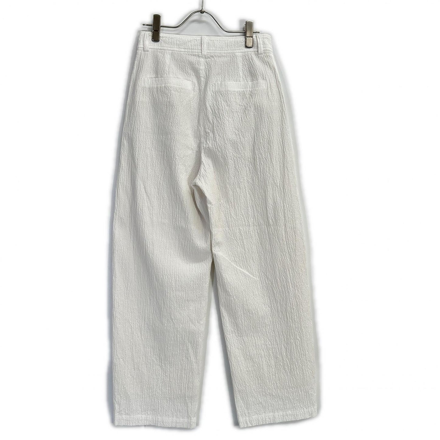 steven alan スティーブンアラン ホワイト RIPLE COTTON TUCK TROUSERS ボトムス