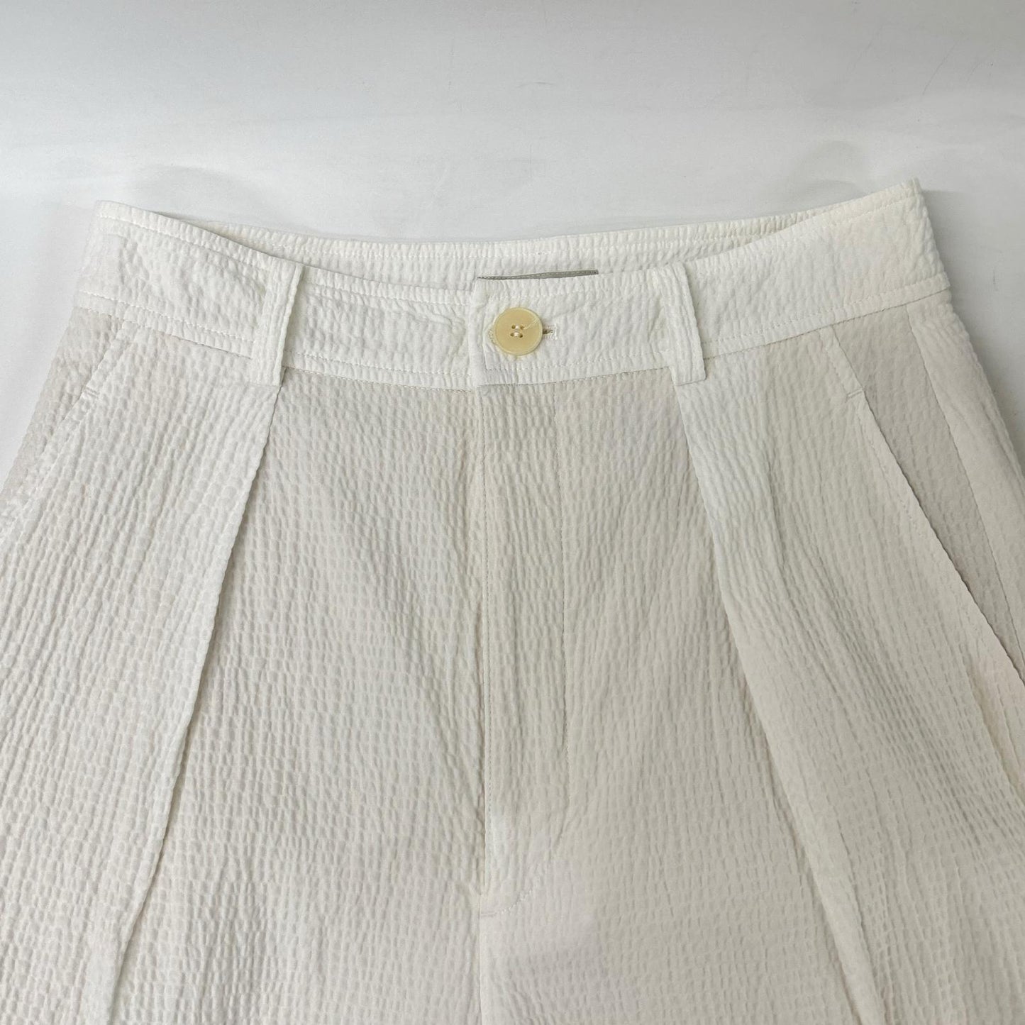 steven alan スティーブンアラン ホワイト RIPLE COTTON TUCK TROUSERS ボトムス
