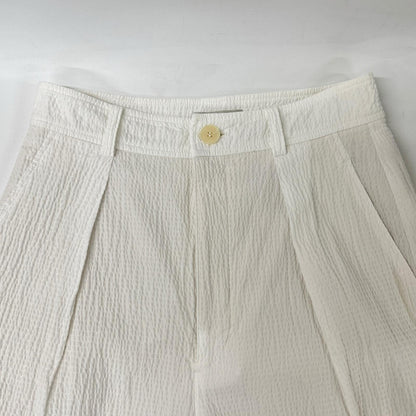 steven alan スティーブンアラン ホワイト RIPLE COTTON TUCK TROUSERS ボトムス