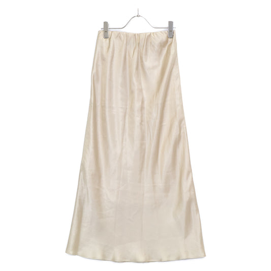 25th Beige Cupro Narrow A-Line Skirt Women's