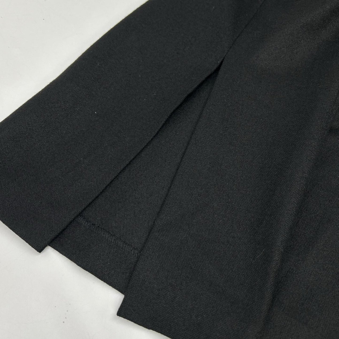 DENHAM デンハム ブラック レーヨンウール スカルプター フレアパンツ ボトムス