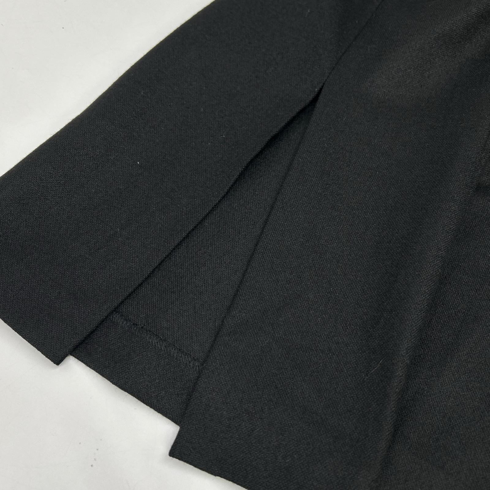 DENHAM デンハム ブラック レーヨンウール スカルプター フレアパンツ ボトムス