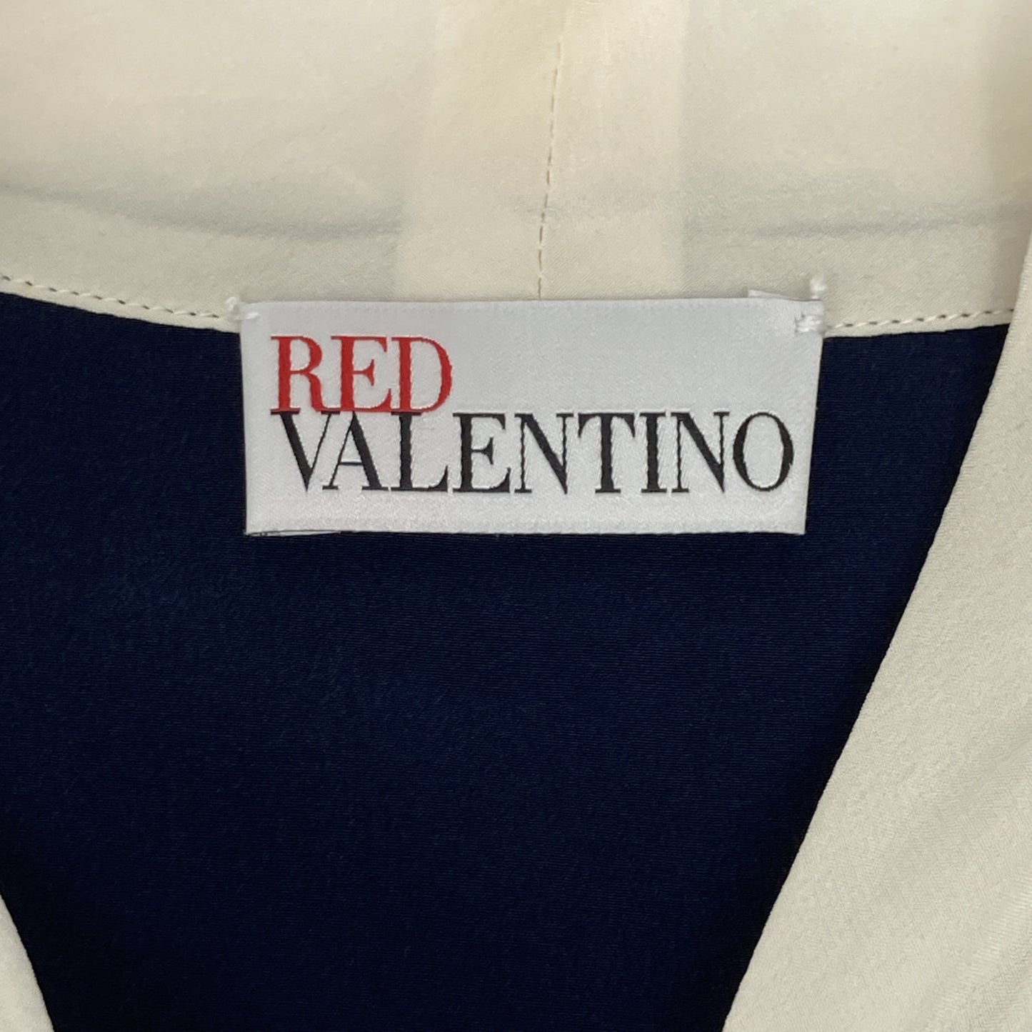 RED VALENTINO レッドヴァレンチノ SR3AAA802MJ ネイビー リボン ブラウス トップス