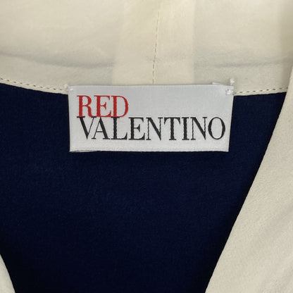 RED VALENTINO レッドヴァレンチノ SR3AAA802MJ ネイビー リボン ブラウス トップス