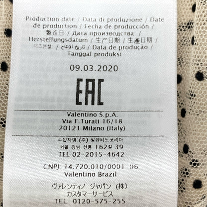 RED VALENTINO レッドヴァレンチノ UR3AE00W57N レース ドット 半袖ブラウス トップス