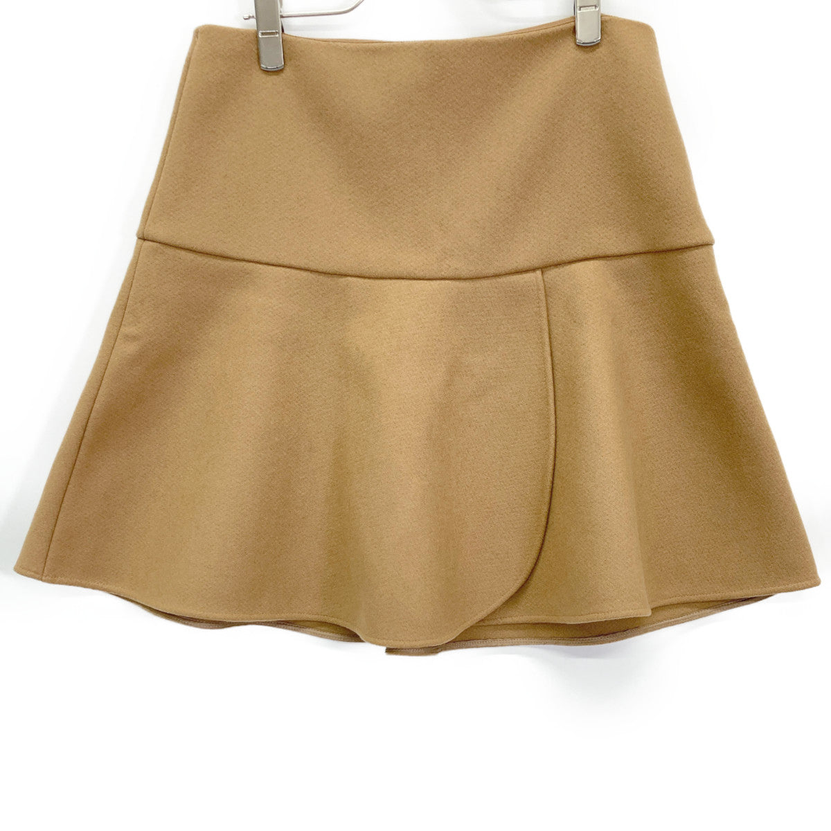 RED VALENTINO Red Valentino SR0RAC70497 Brown Wool/Cashmere Blend Flare Skirt Skirt 42 Women's