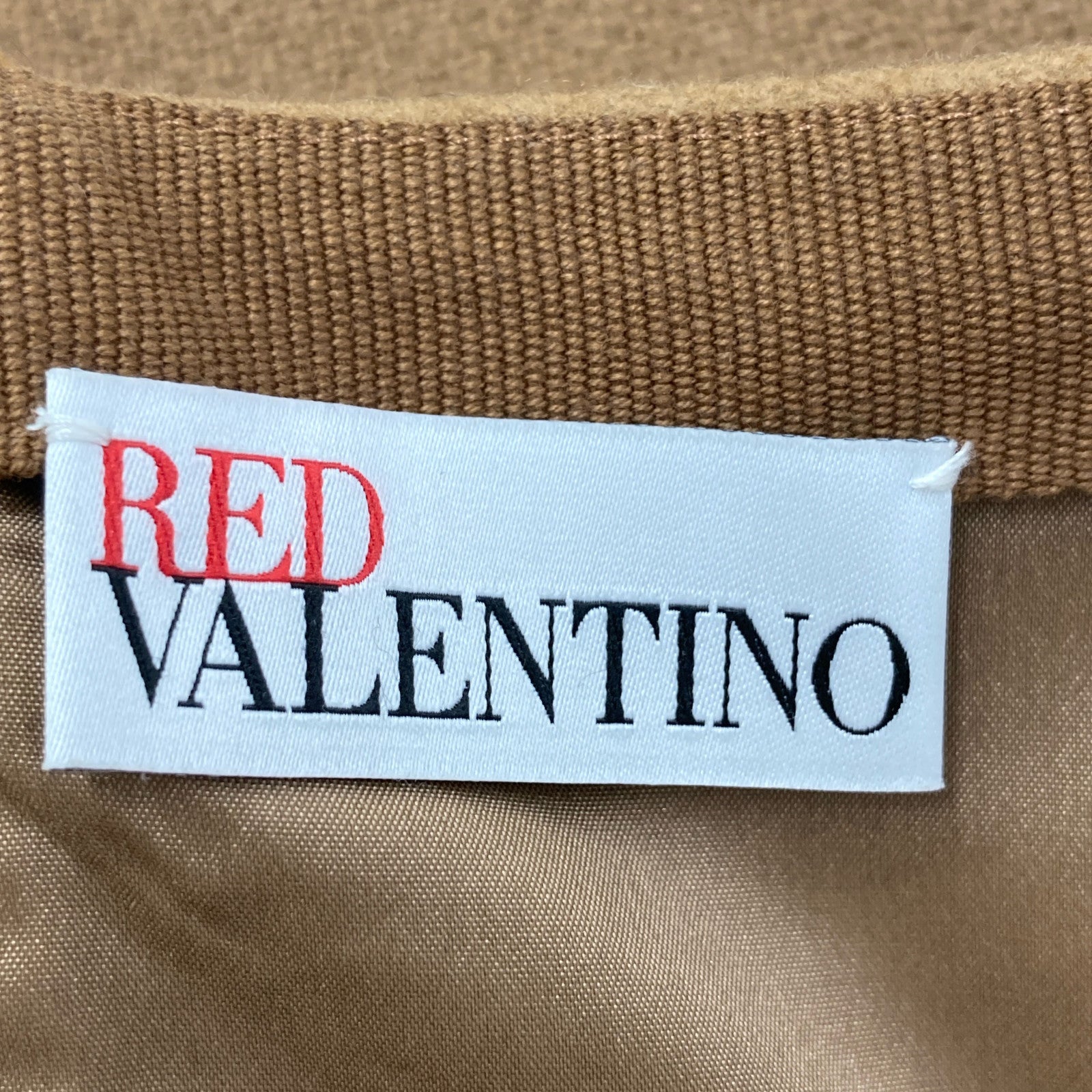 RED VALENTINO Red Valentino SR0RAC70497 Brown Wool/Cashmere Blend Flare Skirt Skirt 42 Women's