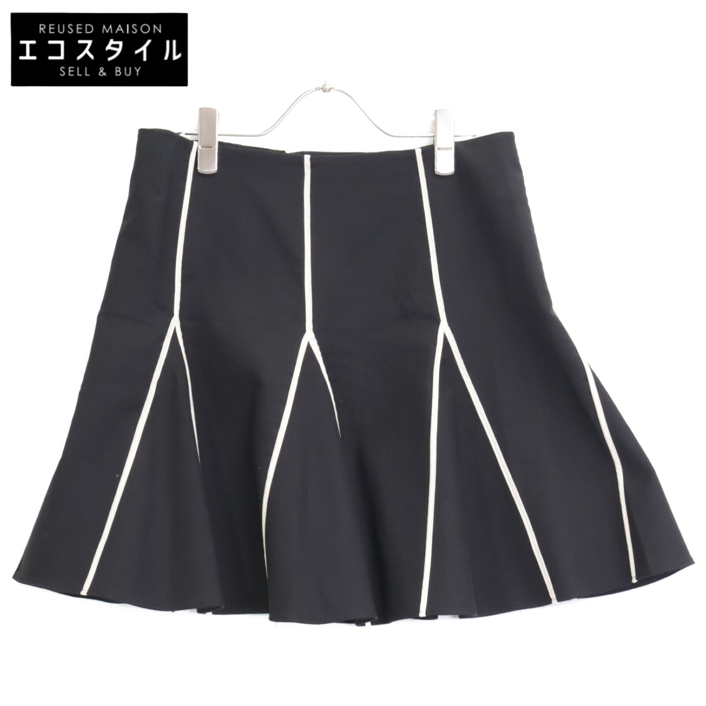 RED VALENTINO レッドヴァレンチノ TR3RAD103M7 ブラック×ホワイト ひざ丈スカート スカート