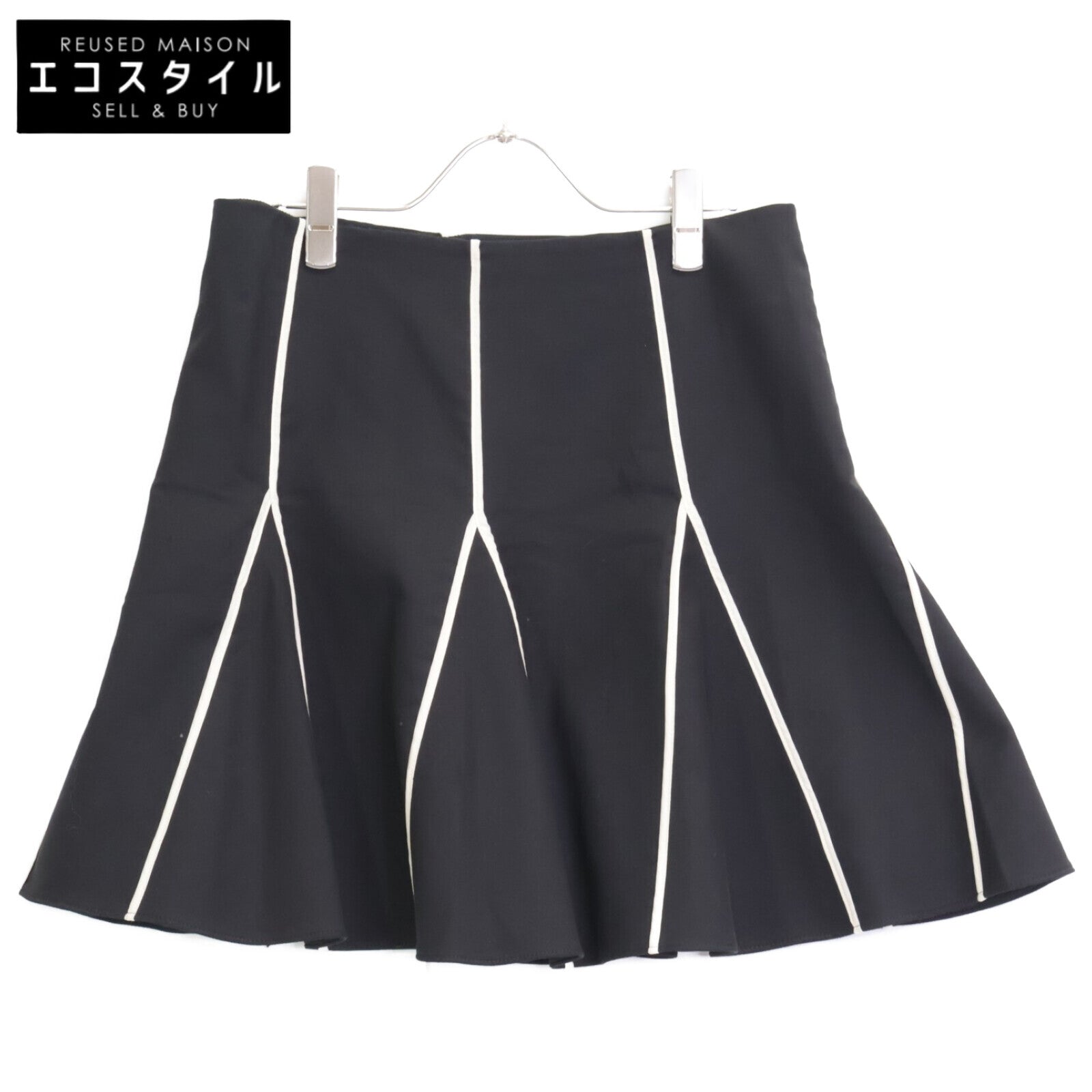 RED VALENTINO レッドヴァレンチノ TR3RAD103M7 ブラック×ホワイト ひざ丈スカート スカート