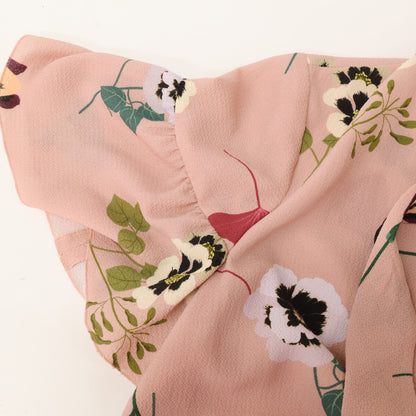 RED VALENTINO SR0VAH404HU Pink Floral Blouse Top