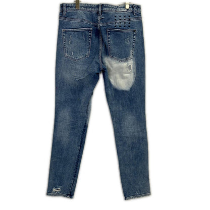 KSUBI スビ ライトブルー ダメージ加工 デニムパンツ ボトムス