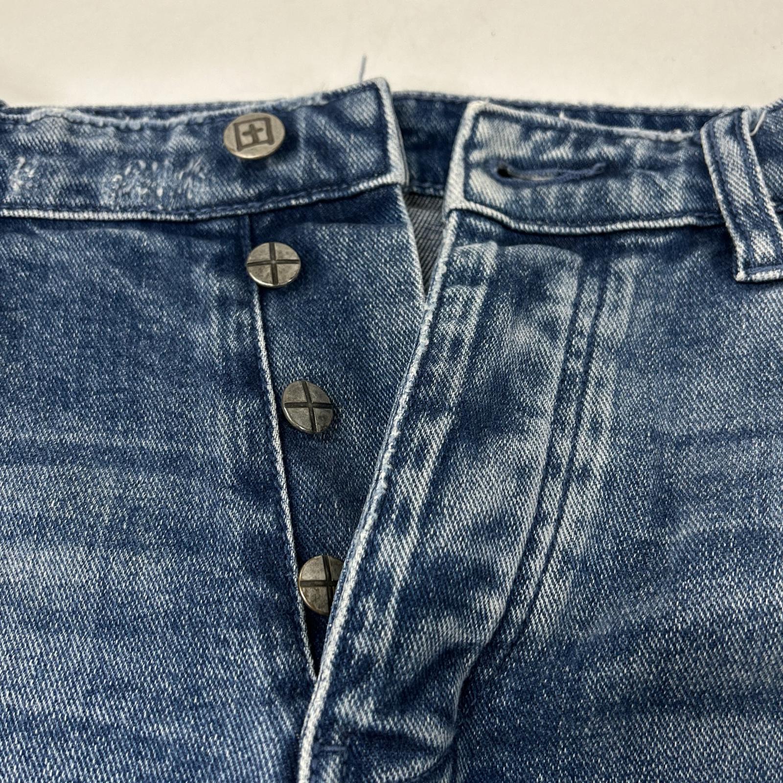 KSUBI スビ ライトブルー ダメージ加工 デニムパンツ ボトムス