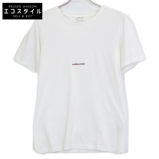 SAINT LAURENT PARIS 圣罗兰巴黎 17年 464572 白色 棉质 Logo T恤 上衣