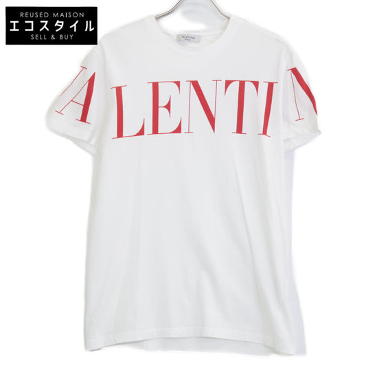 VALENTINO 华伦天奴 19年 SV3MG03B5FN 白红色 Logo T恤 上衣