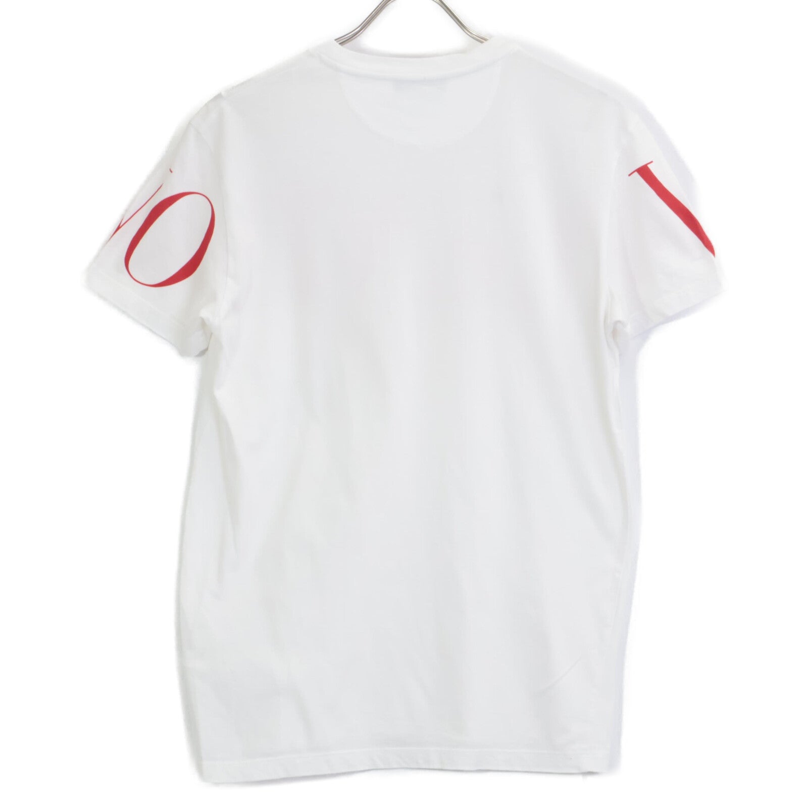 VALENTINO ヴァレンティノ 19年 SV3MG03B5FN ホワイト×レッド ロゴ Tシャツ トップス