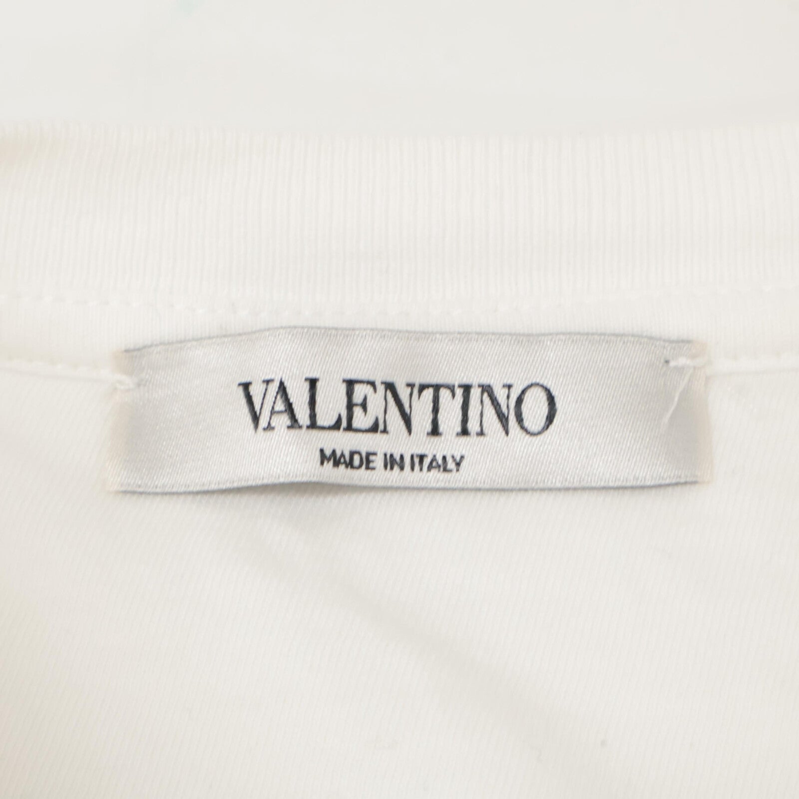 VALENTINO ヴァレンティノ 19年 SV3MG03B5FN ホワイト×レッド ロゴ Tシャツ トップス