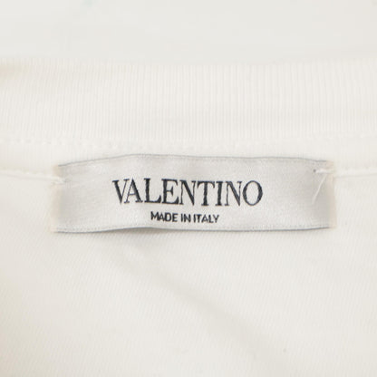 VALENTINO ヴァレンティノ 19年 SV3MG03B5FN ホワイト×レッド ロゴ Tシャツ トップス