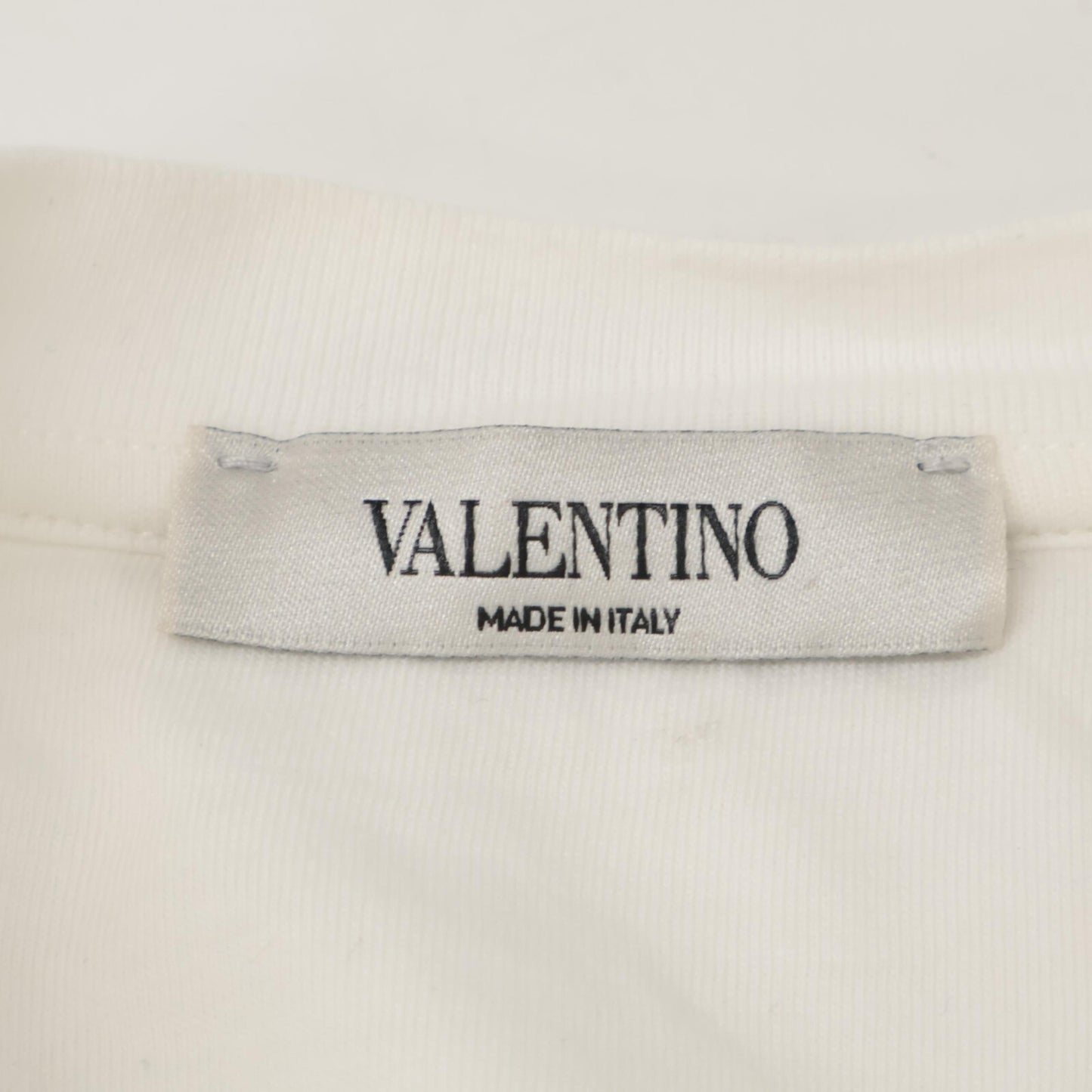VALENTINO 华伦天奴 RV3MG10V3LE 白色徽标T恤 上衣