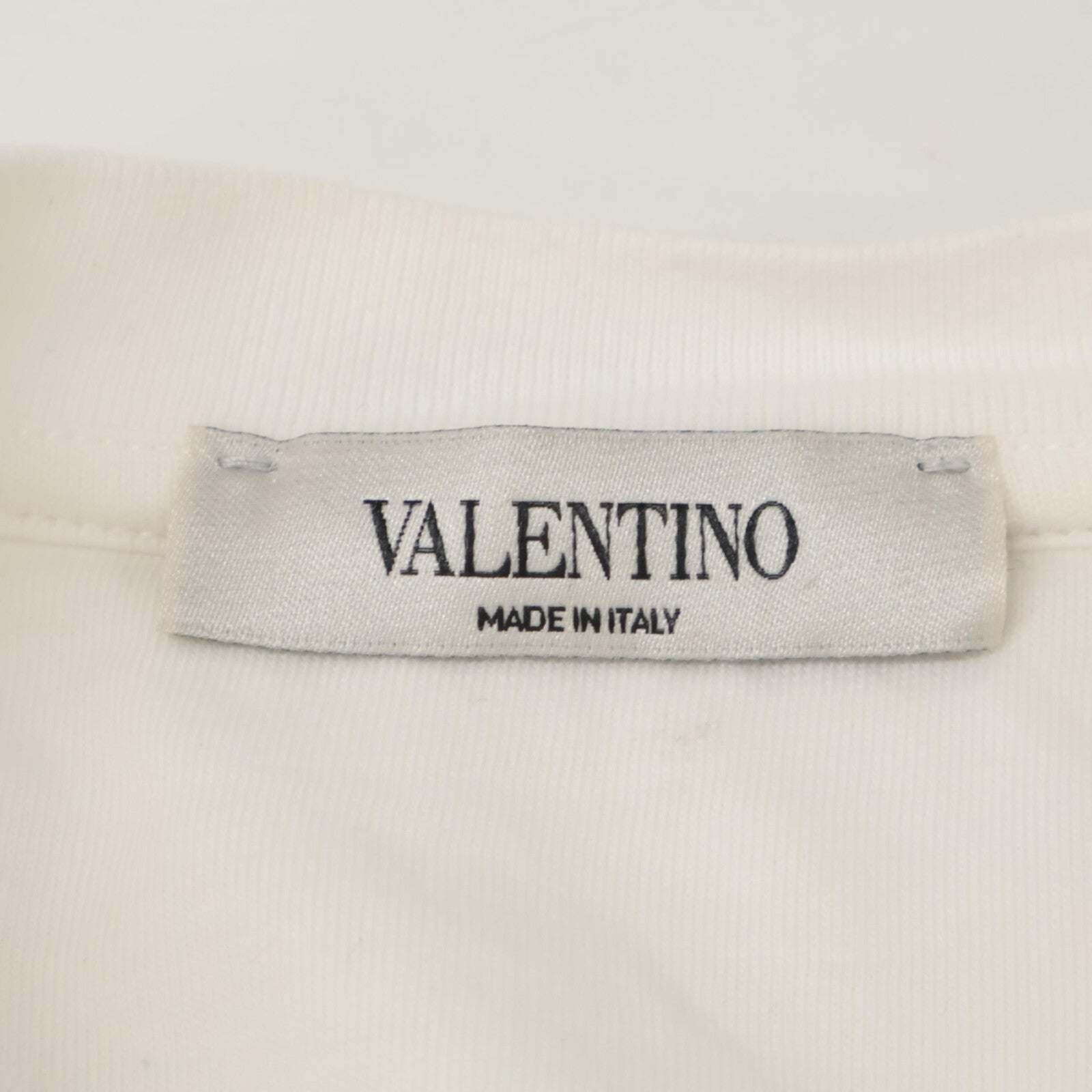 VALENTINO 华伦天奴 RV3MG10V3LE 白色徽标T恤 上衣