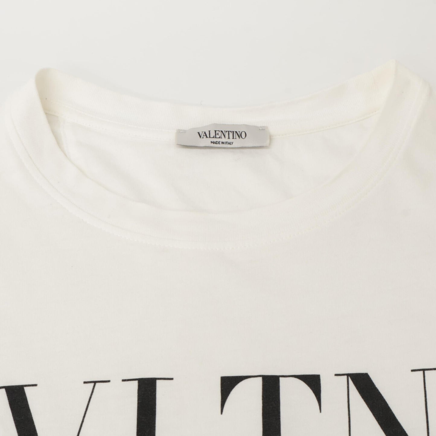 VALENTINO 华伦天奴 RV3MG10V3LE 白色徽标T恤 上衣