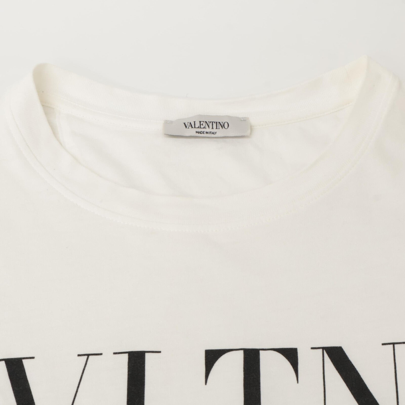 VALENTINO 华伦天奴 RV3MG10V3LE 白色徽标T恤 上衣