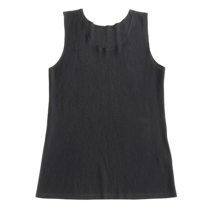 PLEATS PLEASE Pleated Tank Top Top Women's Black 03 PP55FK101 Top