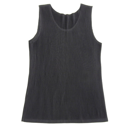PLEATS PLEASE Pleated Tank Top Top Women's Black 03 PP55FK101 Top