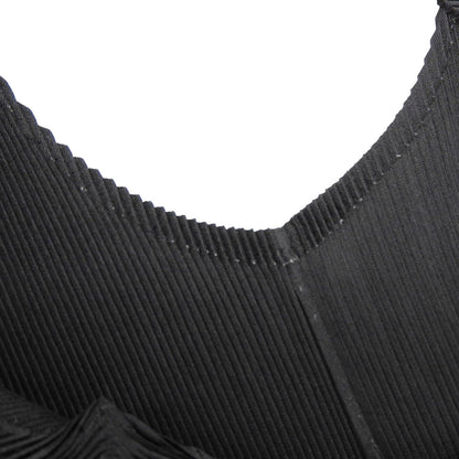 PLEATS PLEASE Pleated Tank Top Top Women's Black 03 PP55FK101 Top