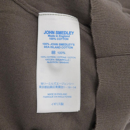 JOHN SMEDLEY ジョンスメドレー 美品 シーアイランド コットン ニット ポロシャツ トップス メンズ ブラウン系 L トップス