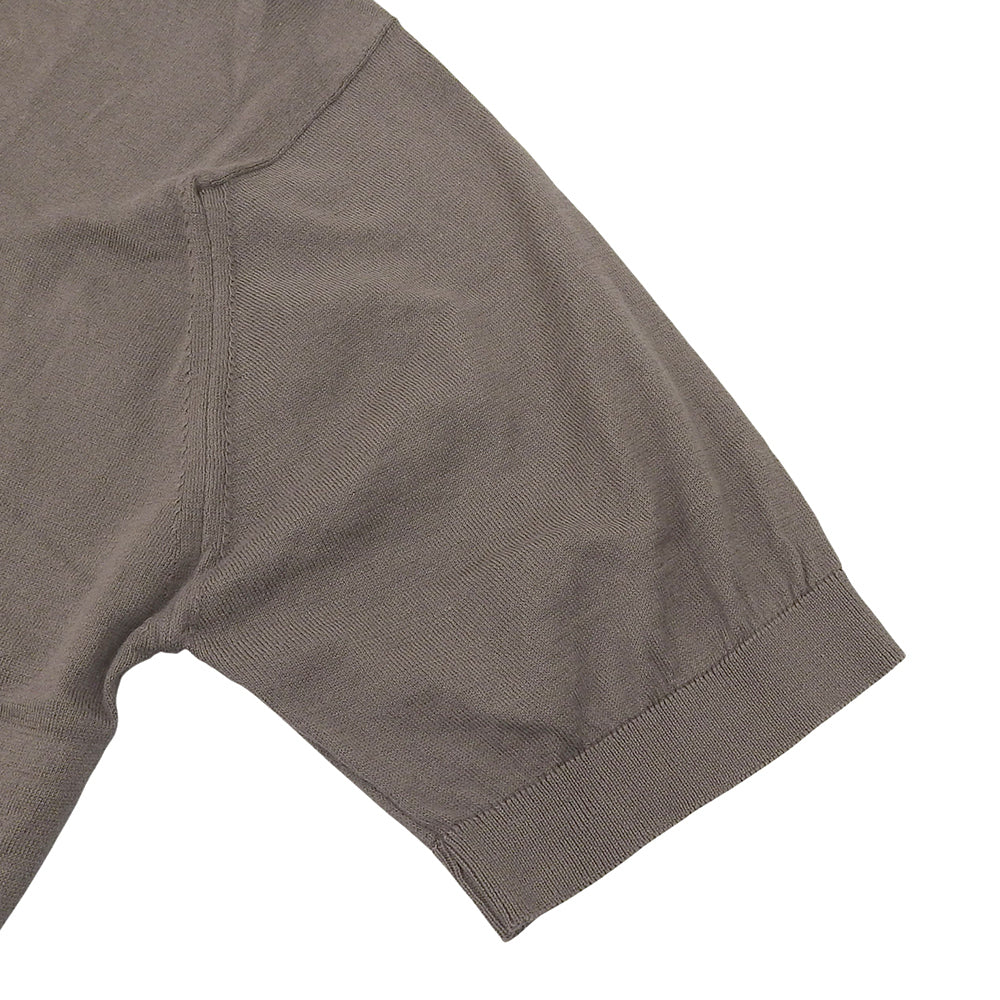 JOHN SMEDLEY ジョンスメドレー 美品 シーアイランド コットン ニット ポロシャツ トップス メンズ ブラウン系 L トップス