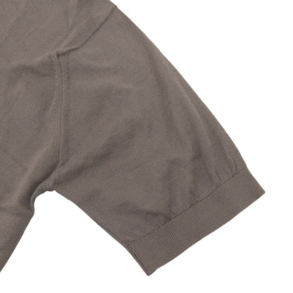 JOHN SMEDLEY ジョンスメドレー 美品 シーアイランド コットン ニット ポロシャツ トップス メンズ ブラウン系 L トップス