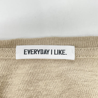 EVERY DAY I LIKE Everyday I Like 驼色 亚麻混纺 Li/Co 马克西 连衣裙 无标签 女款