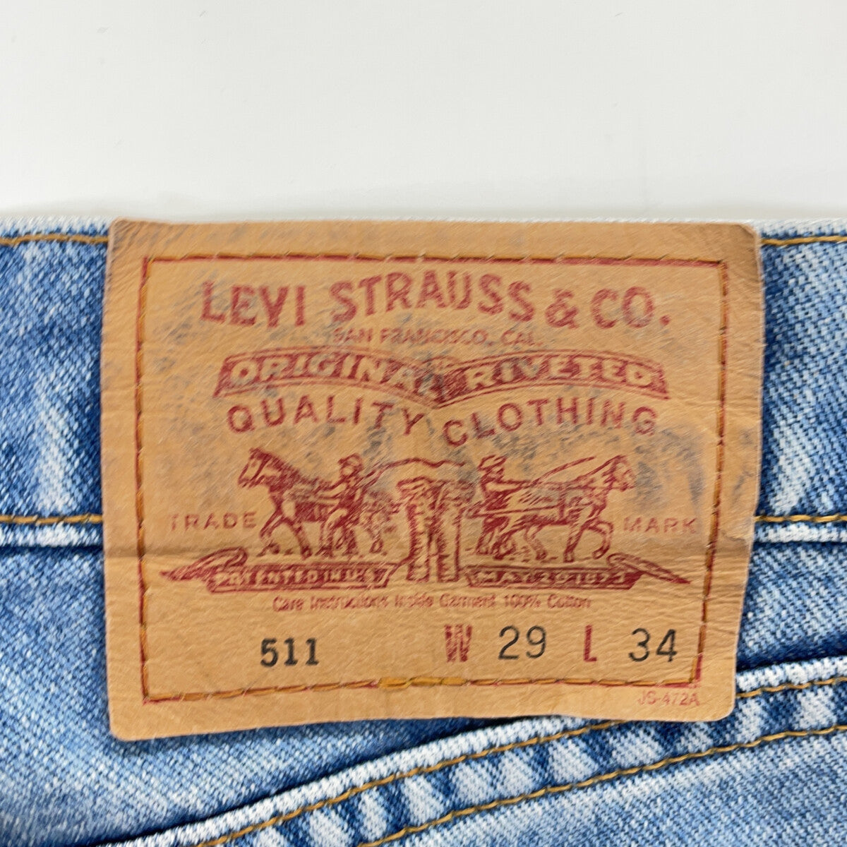 LEVI‘S リーバイス 511-02 フィリピン製 ブルー ストレートデニムパンツ ボトムス