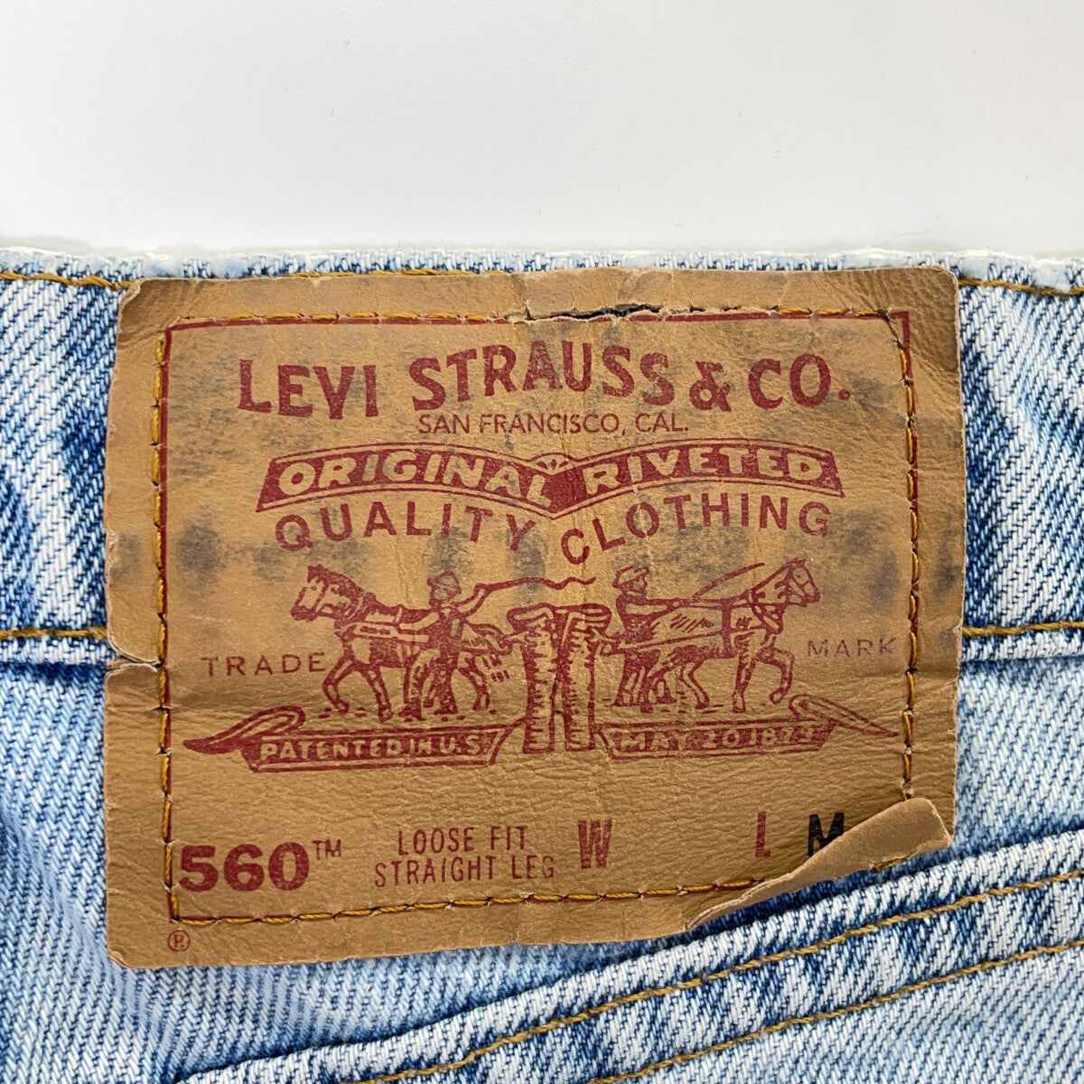 LEVI‘S リーバイス 560 USA製 ルーズフィット ストレート デニムパンツ ボトムス