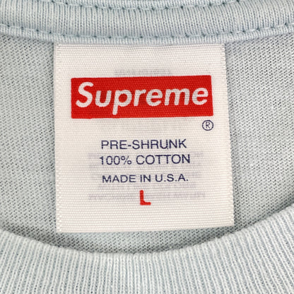 Supreme シュプリーム 23SS 淡蓝色 Arabic Logo Tee T恤 L 男款