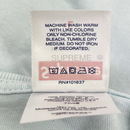 Supreme シュプリーム 23SS 淡蓝色 Arabic Logo Tee T恤 L 男款